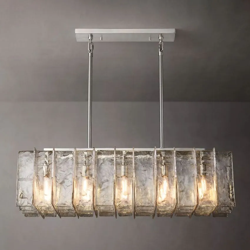 Lattice Linear Glass Chandelier 49