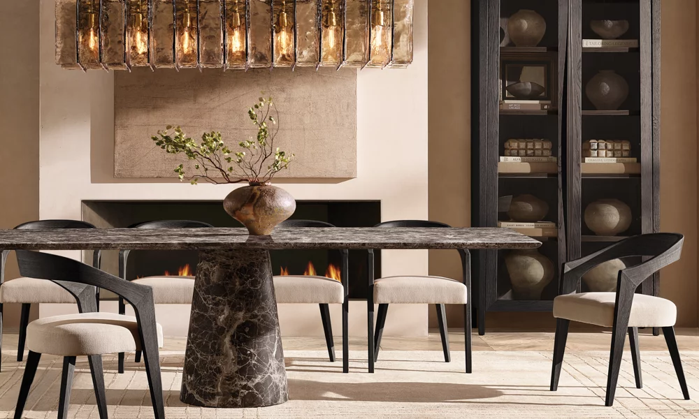 Lattice smoke glass linear chandelier 67