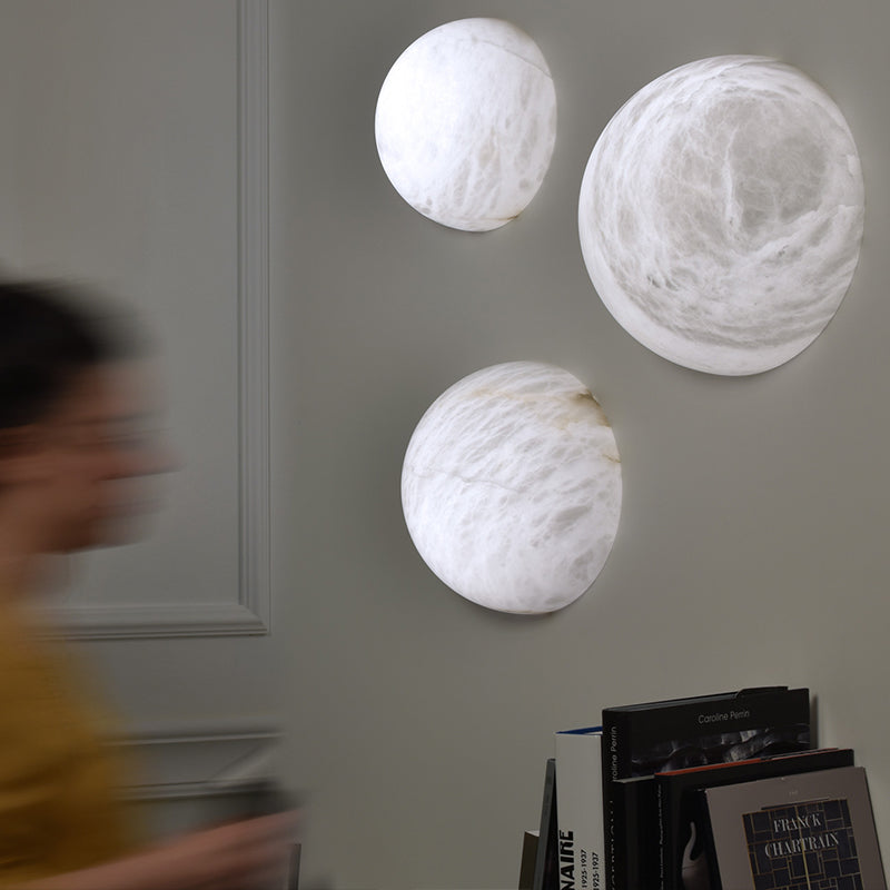 Dome Art Marble Modern Wall Sconce