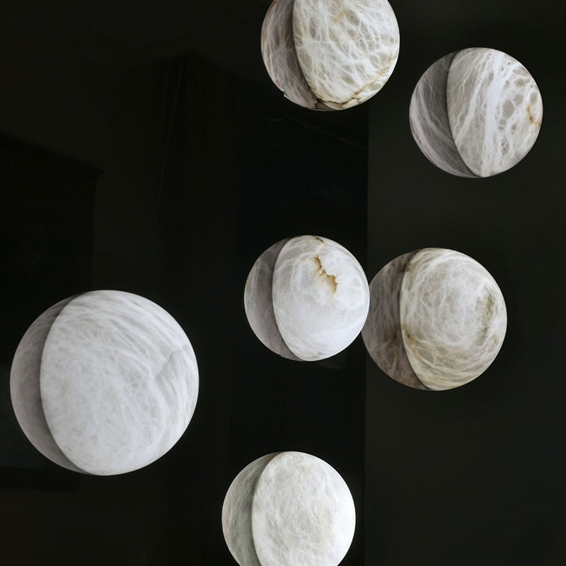 Dome Art Marble Modern Wall Sconce