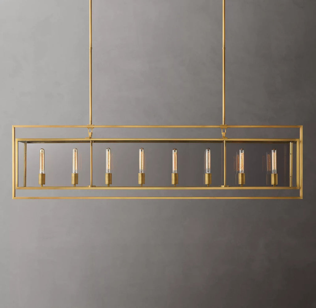 Michael Beck Rectangular Chandelier 72 For Living Room-konalight