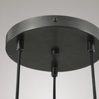 Raindrop Round 3-Lights Cord Chandelier