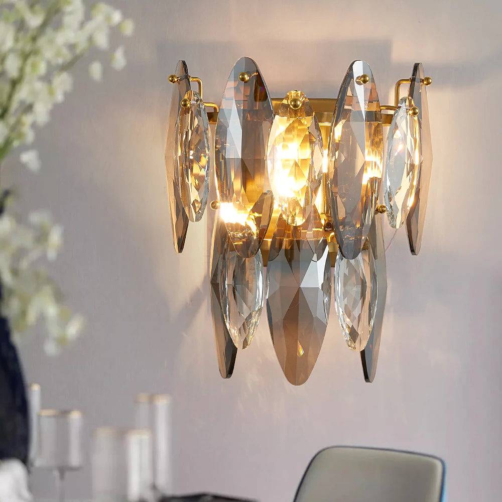 Scale Crystal Wall Sconce