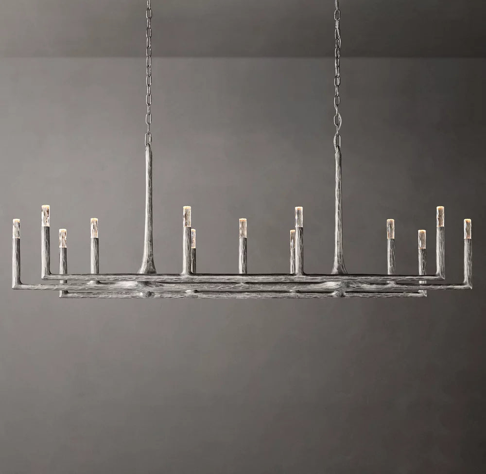 Thaddeus Linear Chandelier 72 13-Lights For Living Room