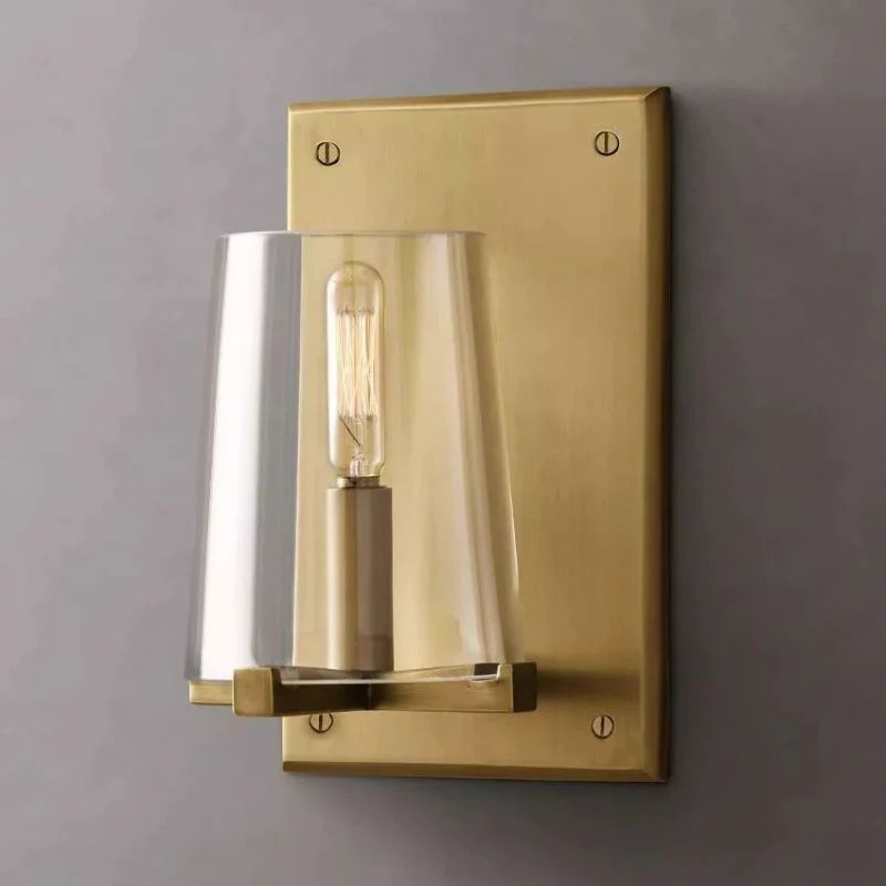 Trophy Glass Wall Sconce For Bedroom-konalight