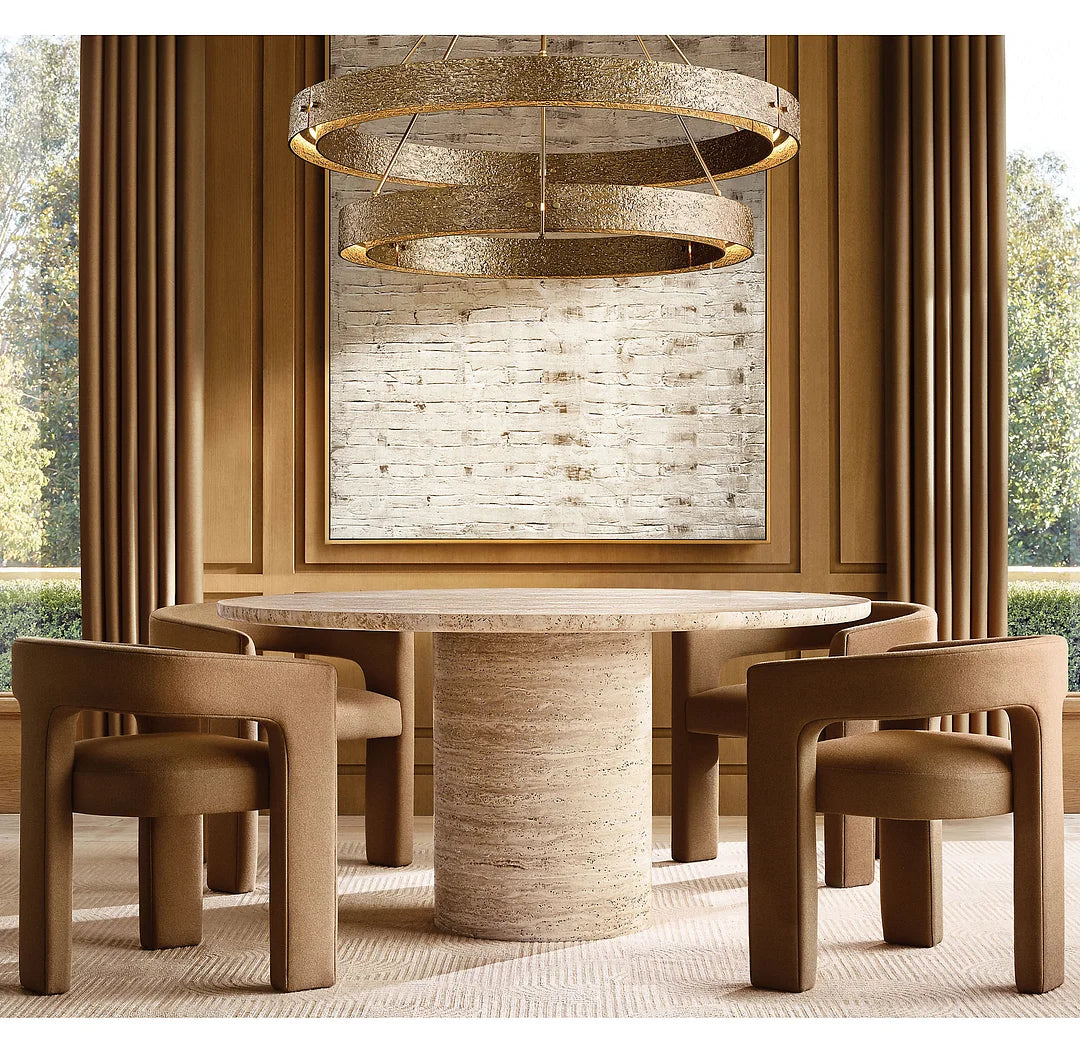 Vouvry Two-Tier Round Chandelier D 60