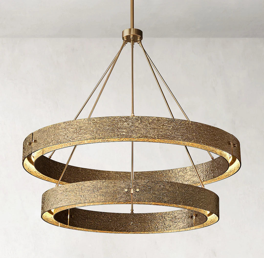 Vouvry Two-Tier Round Chandelier D 60