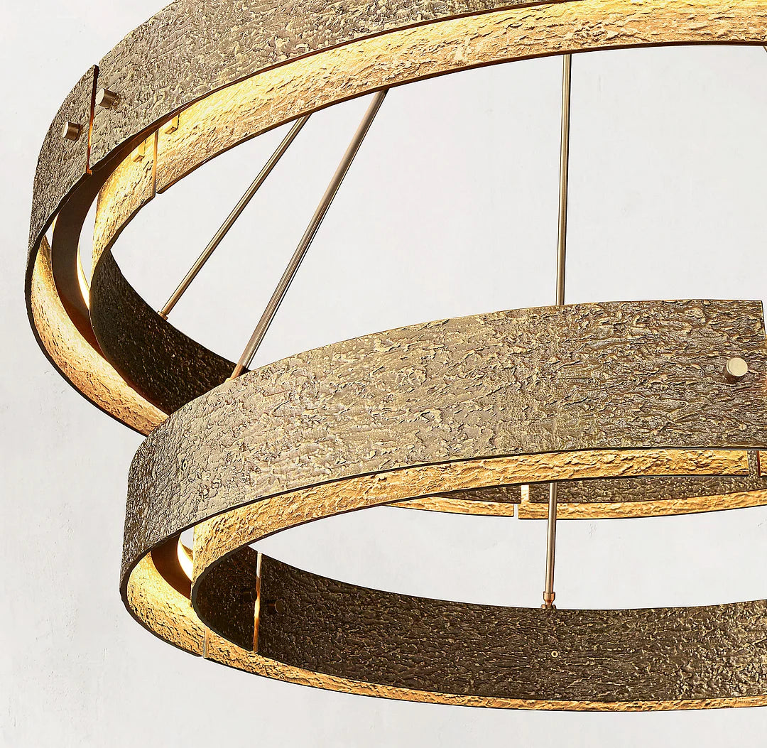 Vouvry Two-Tier Round Chandelier D 60