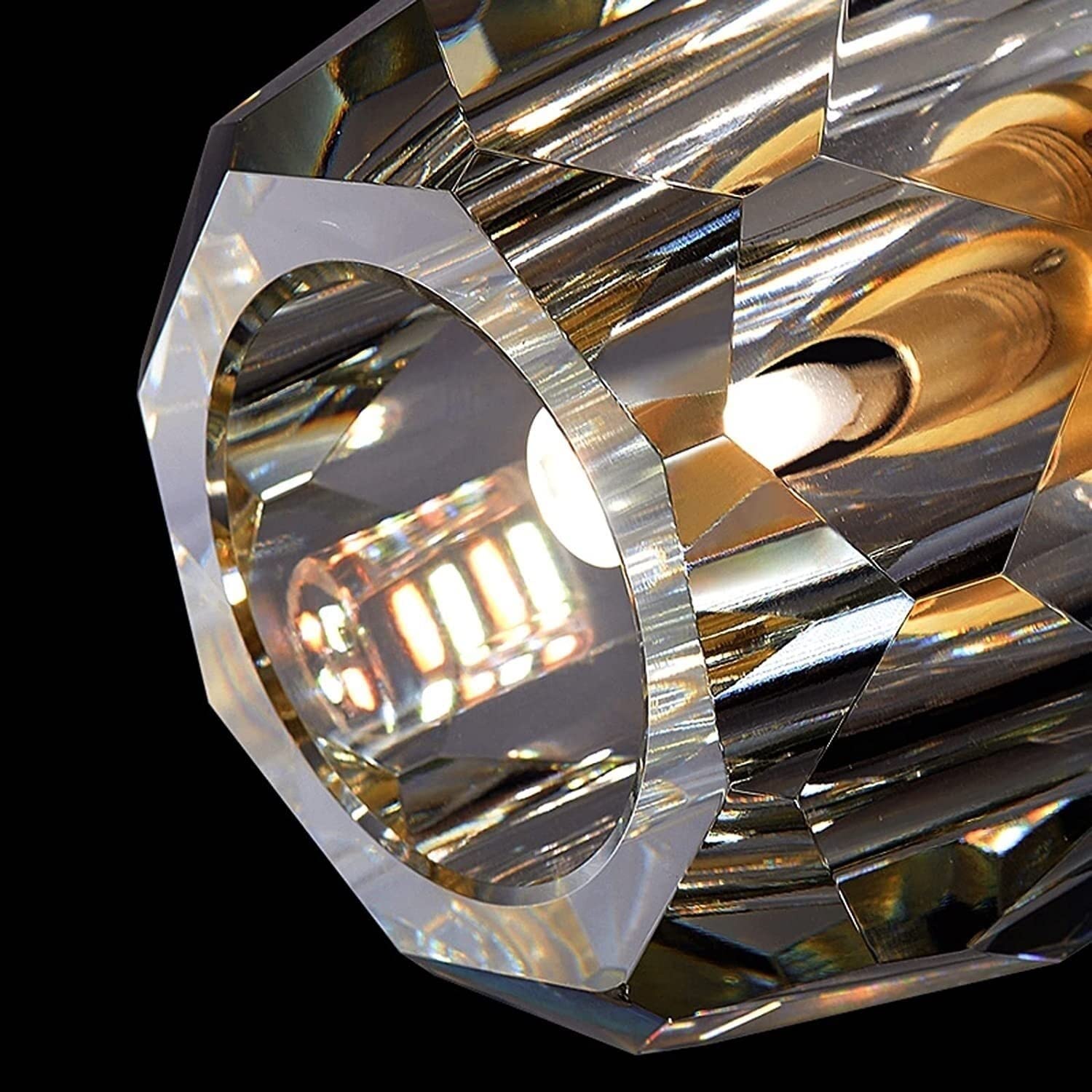 Boule De Clear Crystal Ball Petite Wall Sconce