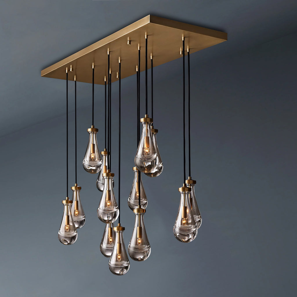 Raindrop Rectangular Chandelier 54