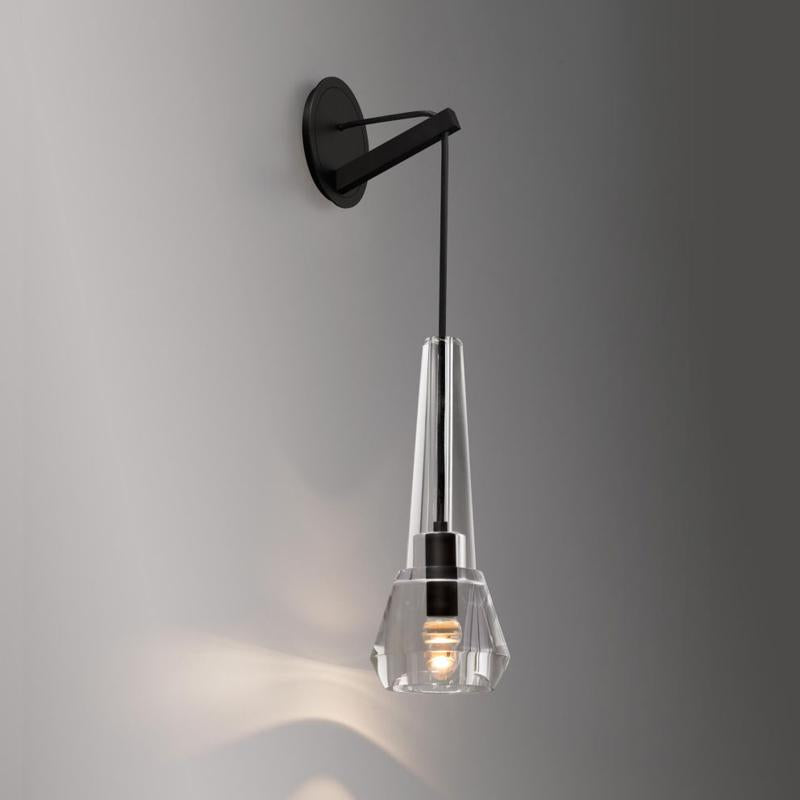 Apollin Lead Crystal Wall Sconce Modern Wall Lamp-konalight