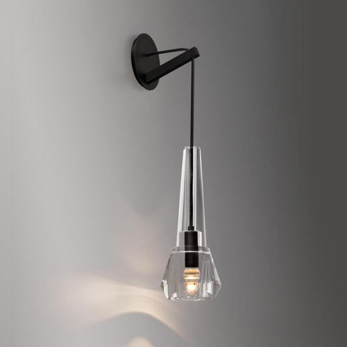 Apollin Lead Crystal Wall Sconce Modern Wall Lamp-konalight