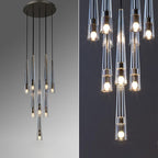 Apollin Round Crystal Chandelier For Kitchen Island Chandelier
