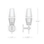 Chaillot Crystal Shade Wall Sconce Modern Wall Lamp