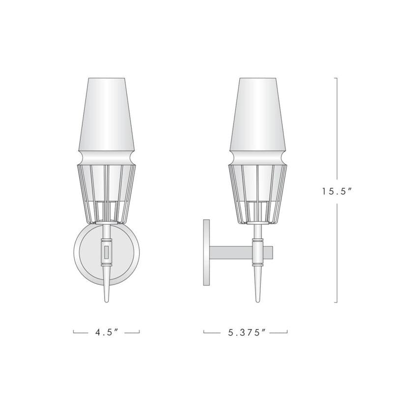 Chaillot Crystal Shade Wall Sconce Modern Wall Lamp