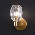 Modern Crystal Cup Wall Sconce 8.8 H
