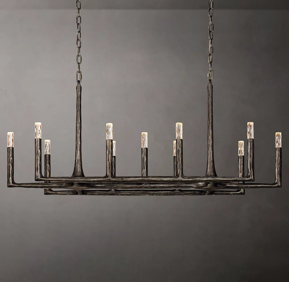 Thaddeus Linear Chandelier 54 11-Lights For Living Room