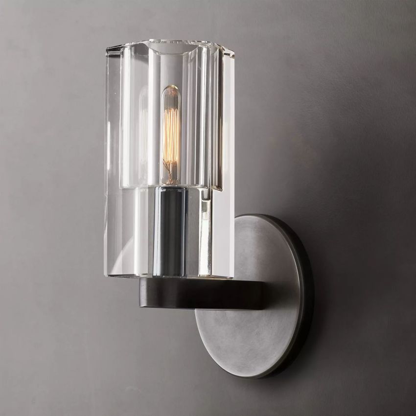 Bamcee Single Head K9 Crystal Glass Wall Sconce Modern Wall Lamp