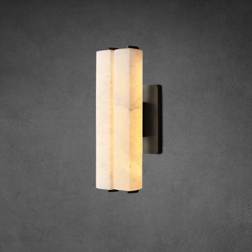Aerie Alabaster Double Sconce