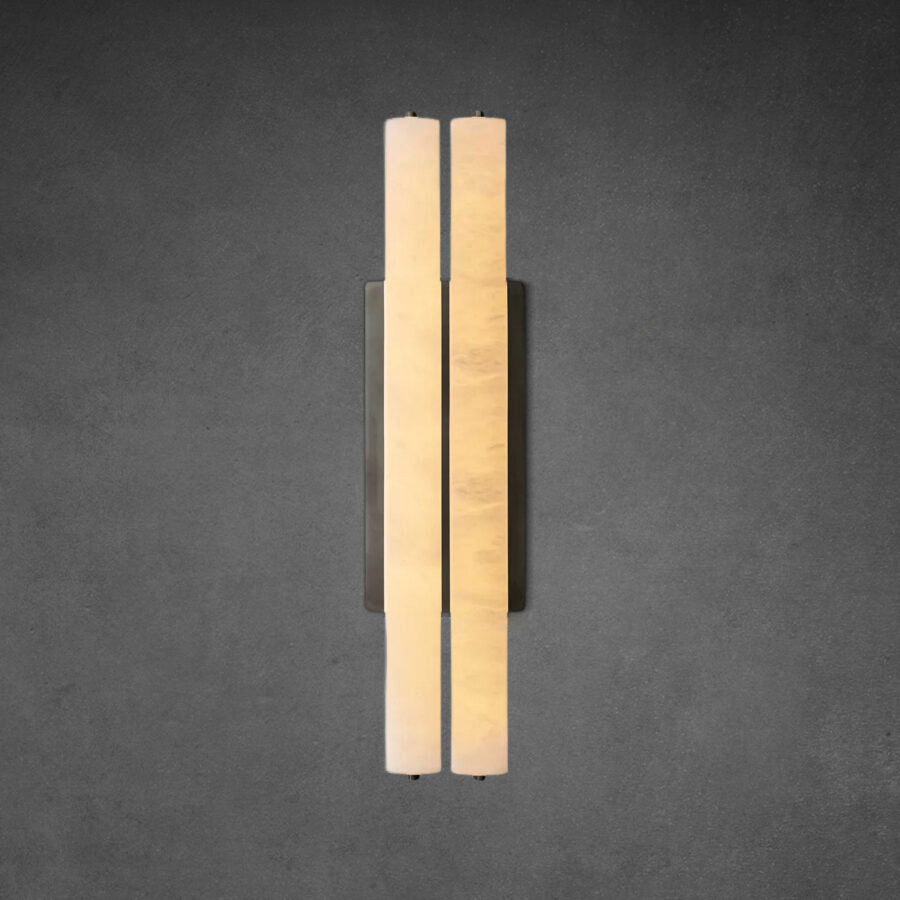 Aerie Alabaster Double Sconce