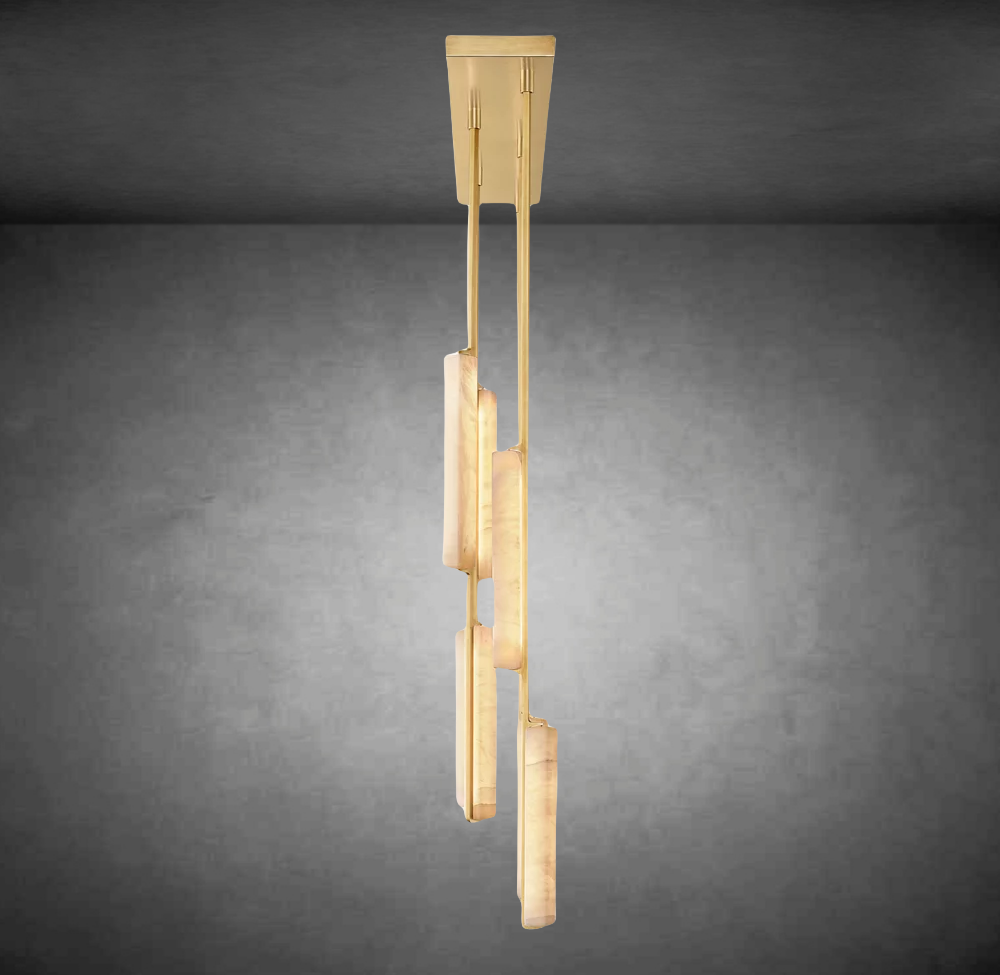 Aerie Alabaster Linear Chandelier 54