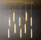 Audubon Alabaster Linear Chandelier 54