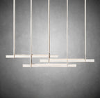 Aerie Crystal Triple Bar Linear Chandelier 60 72