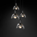 Dining Room Crystal Pendant Light Black