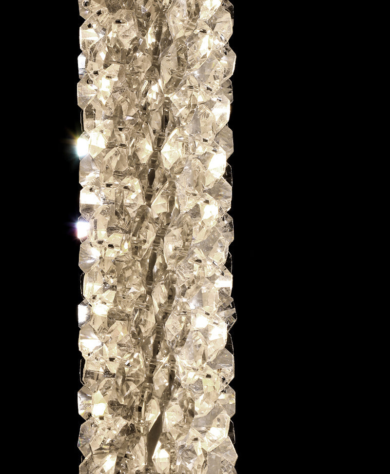Long Crystal Pendant Chandelier