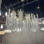 Branching Crystal Chandelier