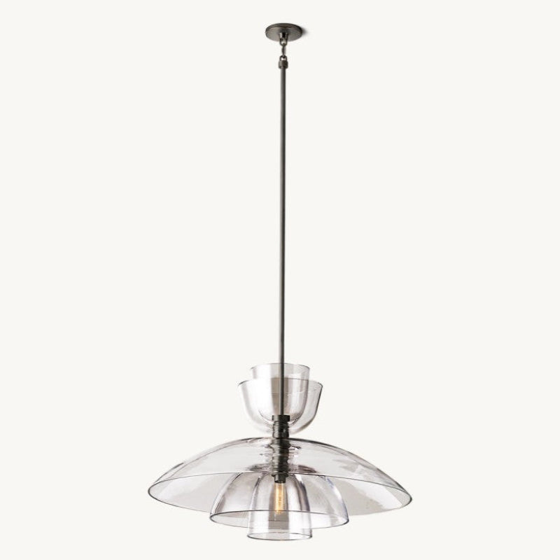 Bloom Clear Glass Cloche Grand Pendant