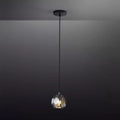 Boule De Smoky Crystal Pendant Light