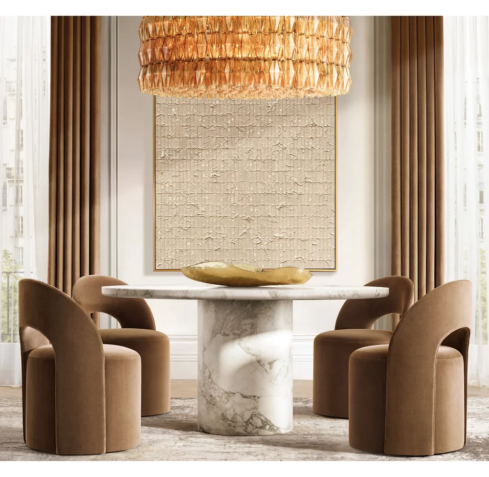 Mia Glass Round Chandelier 62 For Dinning Room