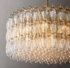 Mia Glass Round Chandelier 37 For Dinning Room