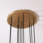 White Ceramics Round Chandelier 18