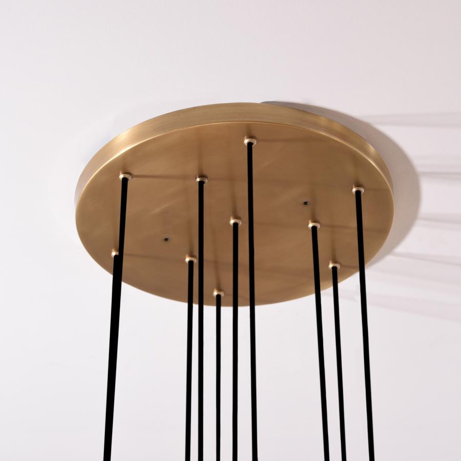 White Ceramics Round Chandelier 18
