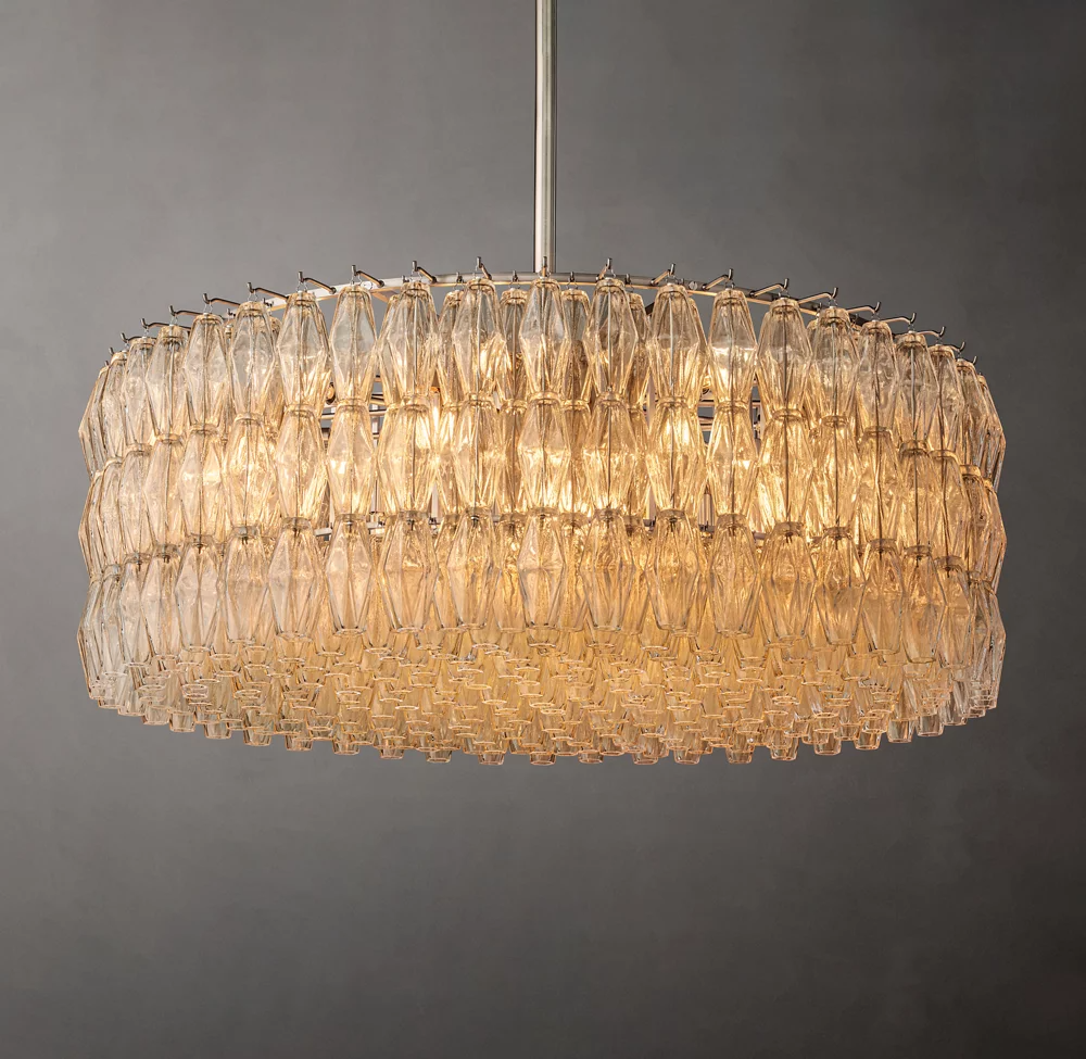 Mia Glass Round Chandelier 47 For Dinning Room
