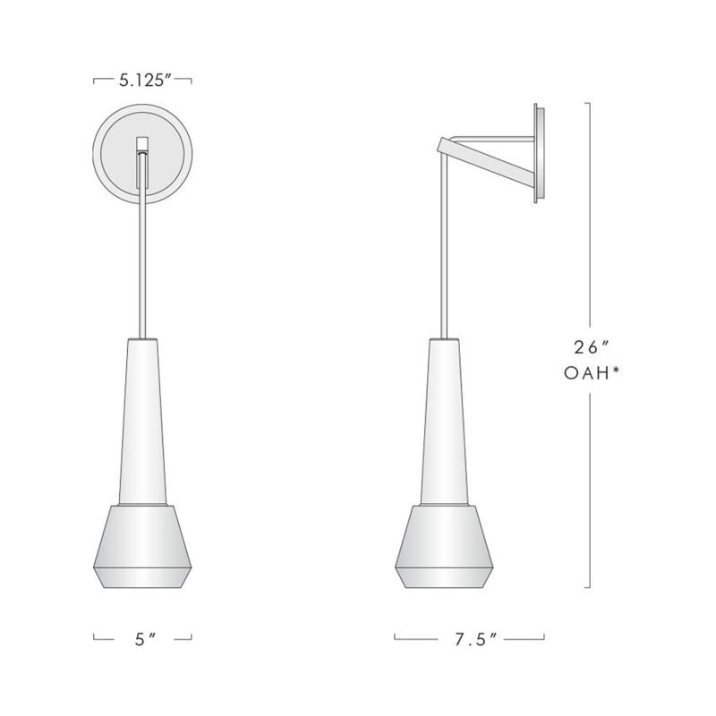 Apollin Lead Crystal Wall Sconce Modern Wall Lamp