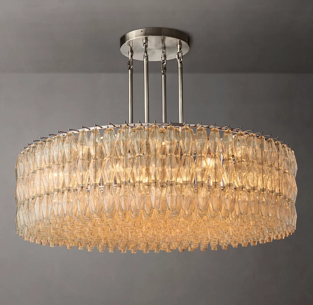 Mia Glass Round Chandelier 62 For Dinning Room-konalight