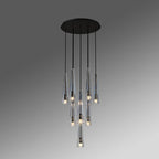 Apollin Round Crystal Chandelier For Kitchen Island Chandelier-konalight