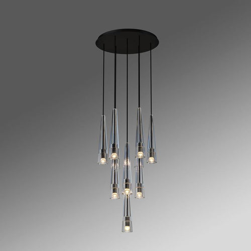 Apollin Round Crystal Chandelier For Kitchen Island Chandelier-konalight