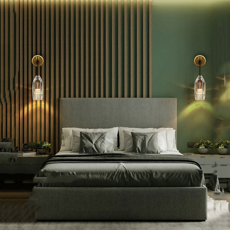 Modern Crystal Shade Wall Sconce
