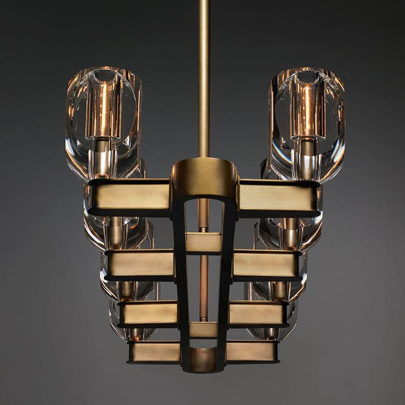 Crystal Shade Linear Chandelier