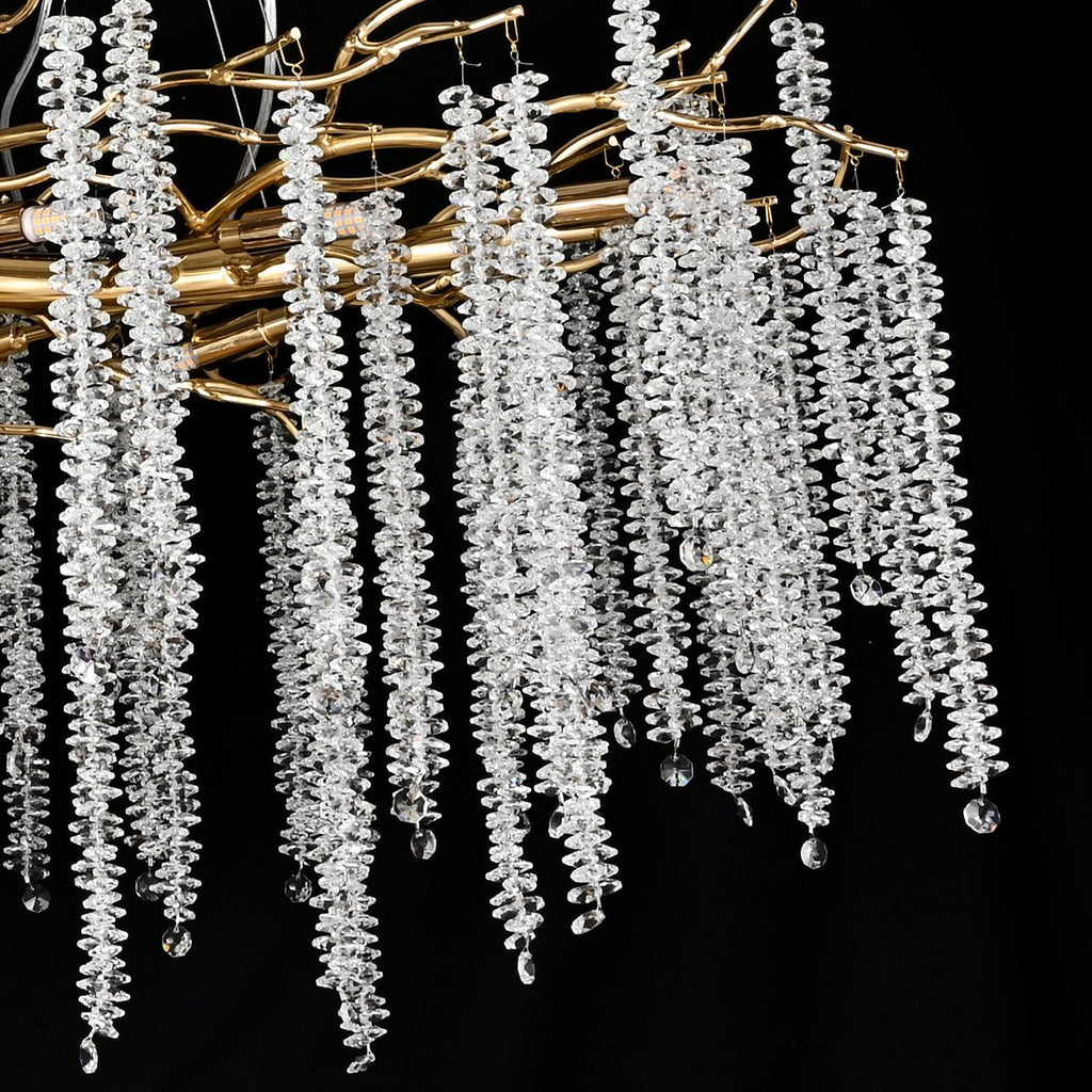 Branching Crystal Foyer Chandelier