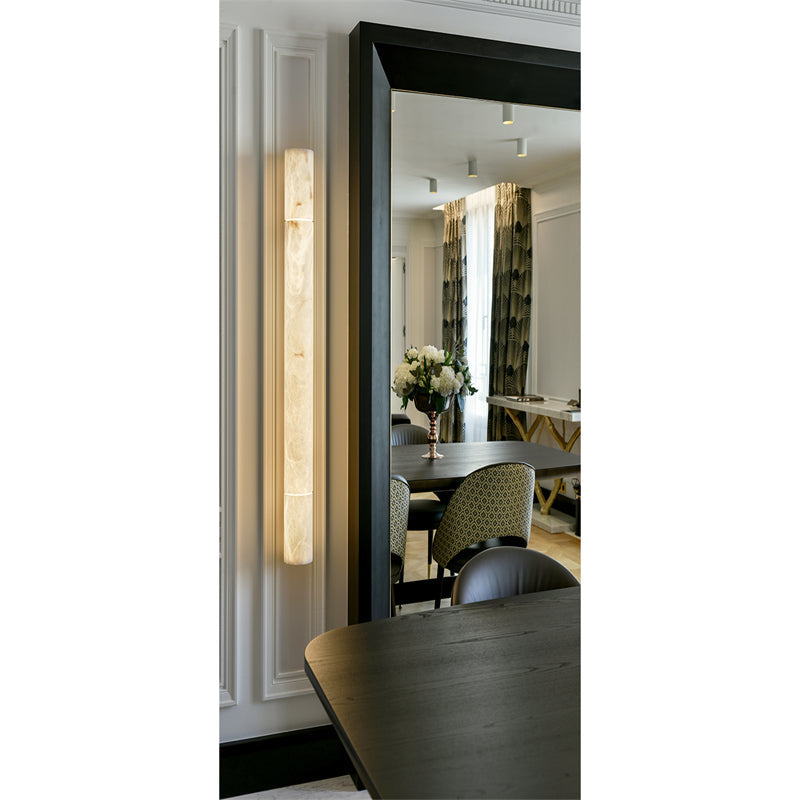 Charnele Marble Outdoor Long Wall Sconce