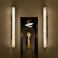 Charnele Marble Outdoor Long Wall Sconce-konalight