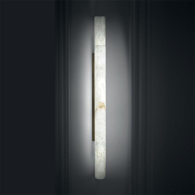 Charnele Marble Outdoor Long Wall Sconce