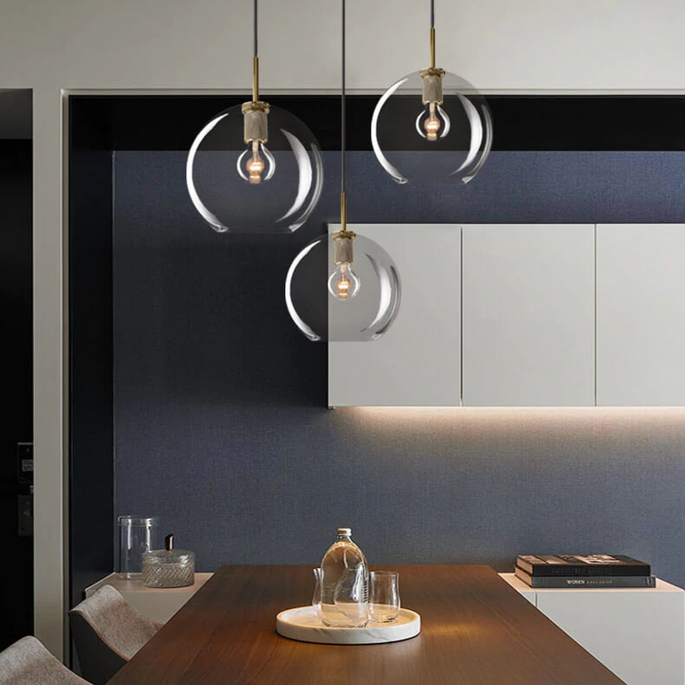 Fulcrum Globe Shade Pendant Light 14 For Living Room