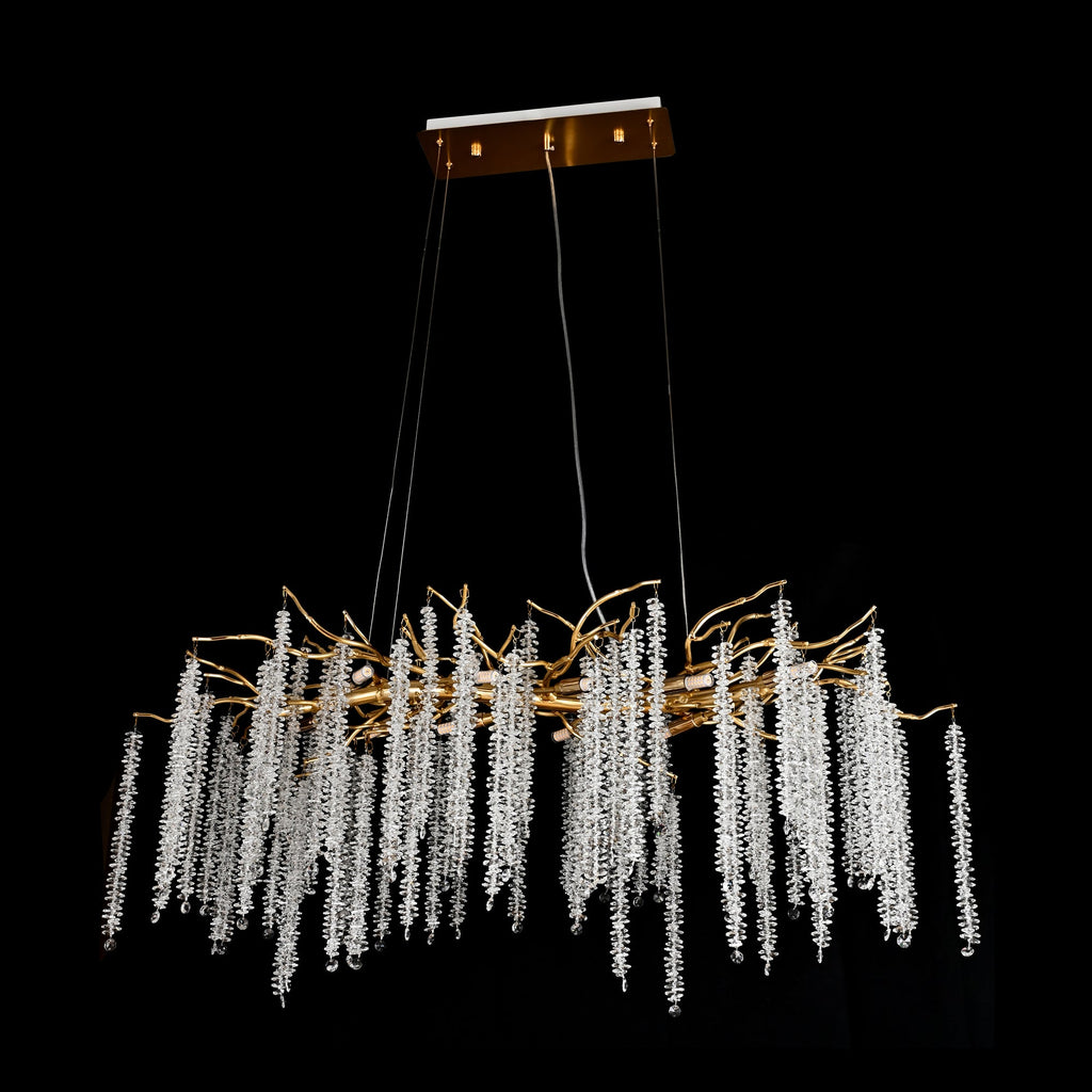 Branching Crystal Chandelier