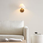 Montfaucon Tapered Linen Shade For Sconce Modern Wall Lamp